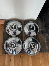 Set Of Four 9” Hub Caps Including Badges To Suit Daimler Sovereign