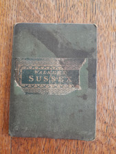 Walker's Map of Sussex, antique folding map, 1835