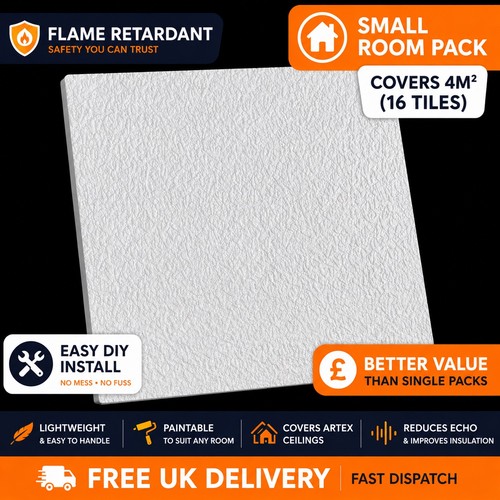 Ceiling tiles 50cm - 50cm, 4m²