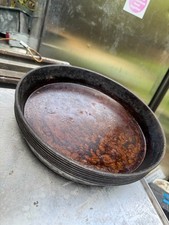 35 x Commercial 10” Black Iron Carbon Steel Pizza Pans – 1.5” Deep – Heavy Duty