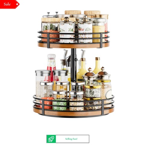 Adjustable tier lazy susan - tier,
