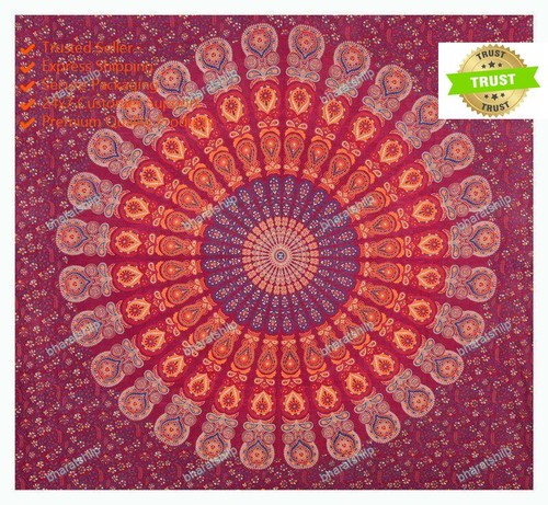 Ethnic cotton handmade throw - handmade,