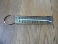 VINTAGE BRASS THERMOMETER For