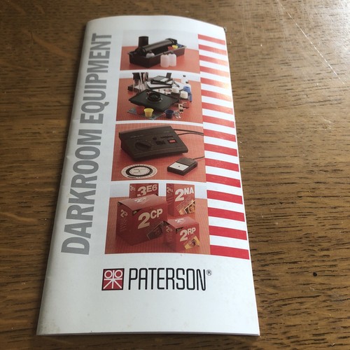 Paterson darkroom equipment - paterson,