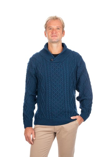 Xxl saol aran cardigan sweater - xxl-saol,