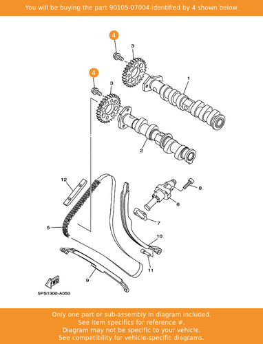 Yamaha bolt flange - yamaha, bolt,