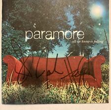 PARAMORE SIGNED AUTOGRAPHED “All We Know Is Falling” CD. Hayley Josh & Jeremy