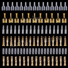 140pcs/set Car Motorcycle Brass Bullet Connectors Male&Female Wire Terminal Kit