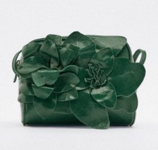 NWT Zara Forest Green Leather