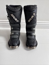 Wulf Kids MX Boots Black Size