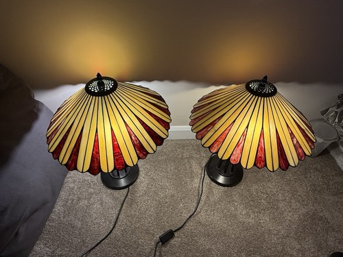 Pair tiffany 17inch - pair, table