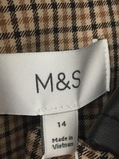 M&S Women's Car Coat Camel Mix