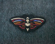 Death Head Moth Embroidered