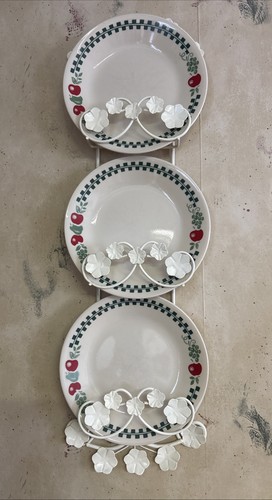 Vintage white metal - triple, 3