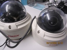 2 USED ADEMCO Varifocal vandal proof dome CCTV cameras - Model ADKCD6530VP
