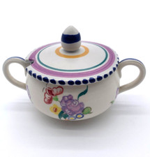 Poole Pottery Sugar Pot with Lid
