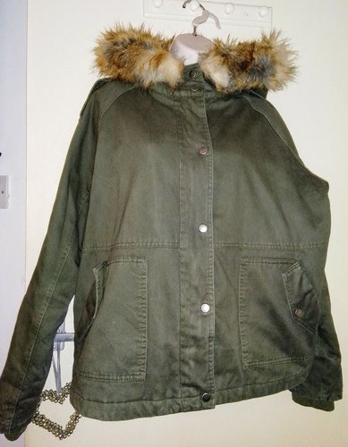 Parka coat new - parka, size