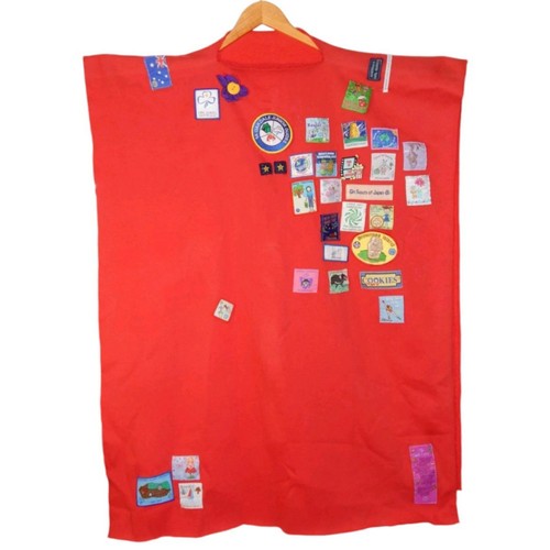 Vintage poncho adorned with - poncho,