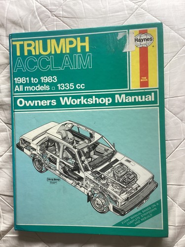 Triumph acclaim 1981 - -, 1983