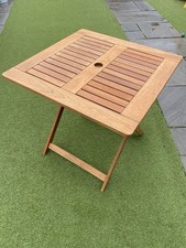 Garden Table Seats 4 In Oak Square Outdoor Furniture Dining Table Solid Wood