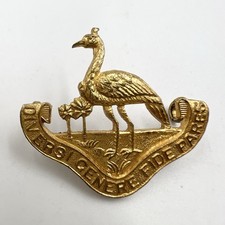 Genuine Northern Rhodesia Regiment Gilt Cap Badge