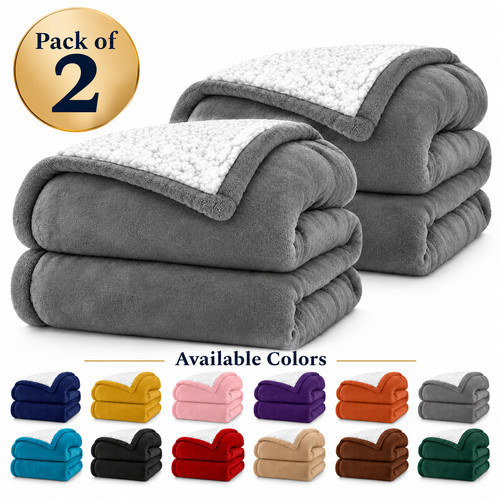 Pack sherpa fleece blanket - sherpa,