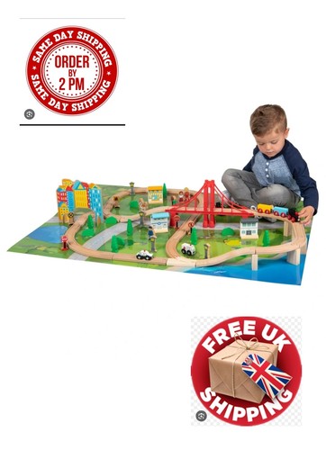 Squirrel play wooden train - play,