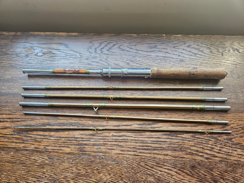 Vintage piece cane fishing - vintage,