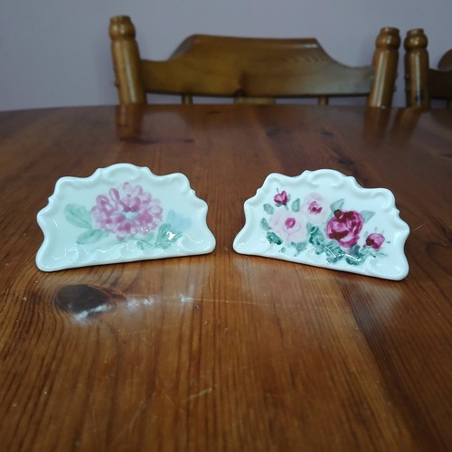 Vintage porcelain floral place - porcelain,
