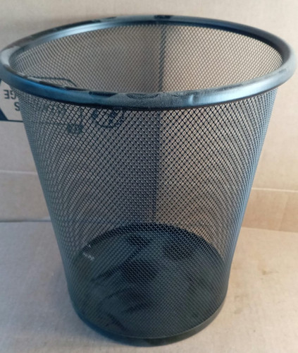 Waste paper bin black - paper,