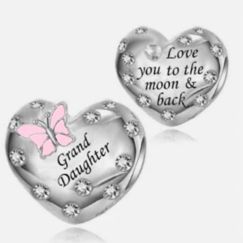 Granddaughter pink butterfly - pink,