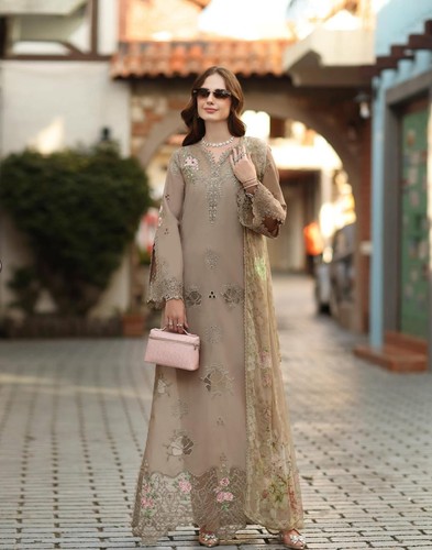 Noor luxe chikankari lawn - noor,