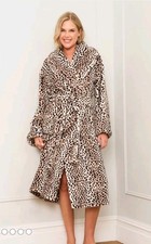 Next Jim Jam the Label Animal Print Dressing Gown Brown Small / Medium