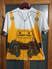 Wicked Fun Handy Man T Shirt White Mens Short Sleeve 