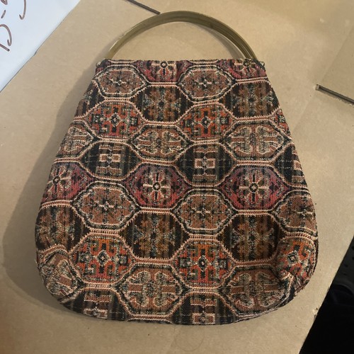 Vintage tapestry carpet bag - vintage,