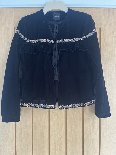 New look velvet embroidered - look,