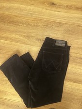 Men’s Vintage Wrangler Arizona 1947 Straight Jeans In Black Size W34