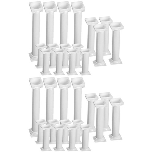 Reusable plastic white roman - white,