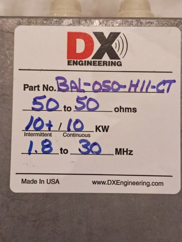 Engineering 10kw balun - dx,