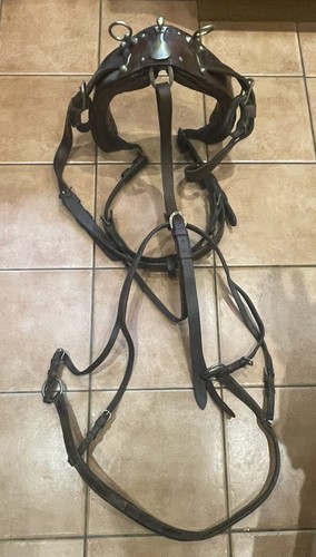 Vintage heavy leather horse - vintage,