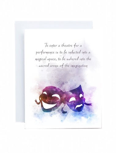 Theatre musical quote 5x7 - musical,