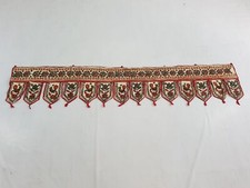 Vintage Traditional Indian Embroidered Wall Hanging Tapestry 188x34cm