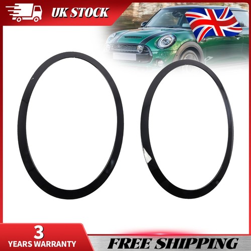 Black headlight trim ring - black,