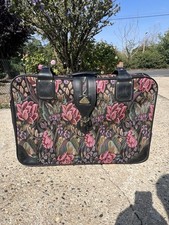 Vintage Constellation International Pink Floral Tapestry Effect Suitcase Luggage