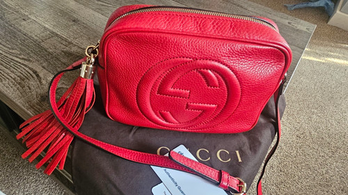 Gucci soho disco red pebbled - disco,