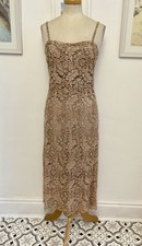 Cocktail Dress Floral Lace Phase 8 Gown Fishtail Bias Hem Cruise Wedding