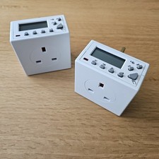2x Timer Plug for UK Socket (2