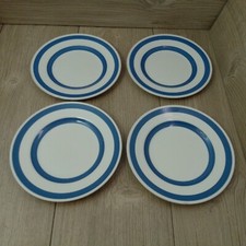 4 Vintage Chef Ware Staffordshire Lunch Small Dinner Plates  9 Inch  23cm