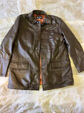 Armani Leather Jacket Brown Xl
