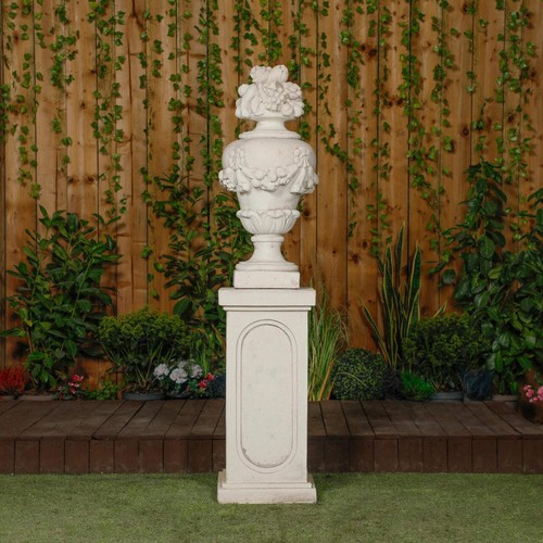 Very large white stone - white,